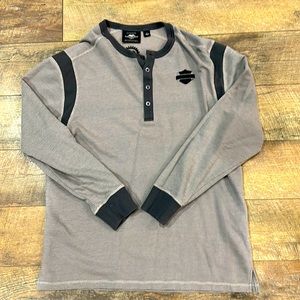 Men’s Harley Davidson Waffle Knit Henley